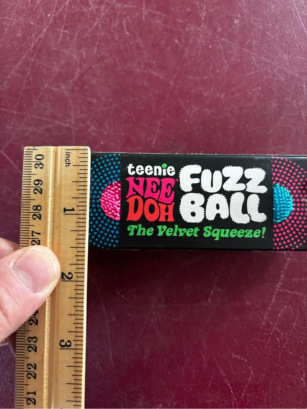 Teenie Nee Doh Fuzz Ball - Velvet Squeeze (Black Box)